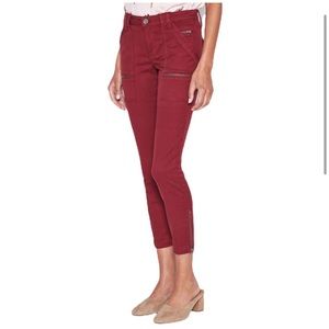Joie Park Skinny Cargo Pant in Topanga Red size 27
